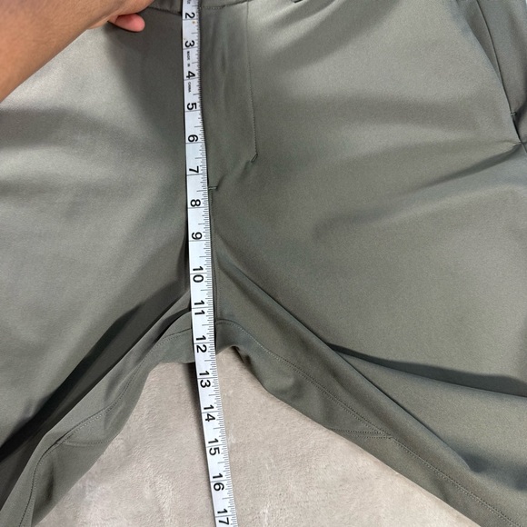 Lululemon ABC Pants Men Sz 34 Slim Fit Green Commission Warpstreme Chino LM5AF3S - Picture 9 of 11